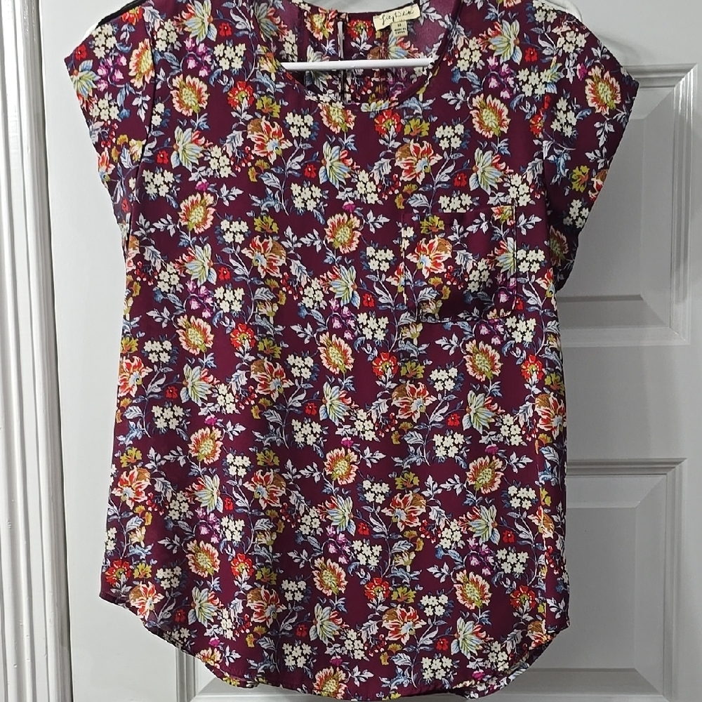 Floral Women's Top - Purple